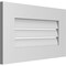 Ekena Millwork Vertical Surface Mount PVC Gable Vent: Functional, w/ 3-1/2"W x 1"P Standard Frame, 24"W x 14"H GVPVE24X1401SF - alternate 3